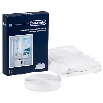 Accessoire pour climatiseur - De Longhi DLSA012, Sello de ventana, 270 - 390 cm, Blanc