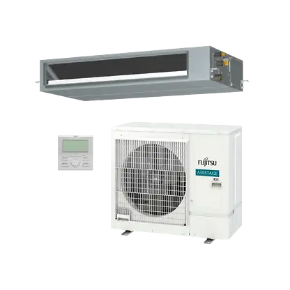 Climatiseur gainable - Fujitsu ACY80-KA, 7309 fg/h, Motor DC Inverter, Blanc