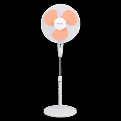Ventilateur sur pied - KOENIC KSF 404525, 45W, 4 vitesses, Oscilación, Inclinación Ajustable, Blanc