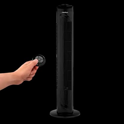 Ventilateur colonne - MEDION MD 12067, Snelheidsniveaus : 3 vitesses, negro