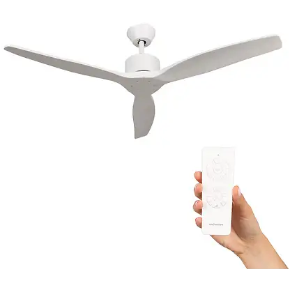 Ventilateur de plafond - MELLERWARE Brizy!, 40 W, 6 vitesses, Blanc