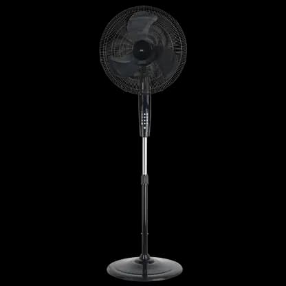 Ventilateur sur pied - ok. OSF 501526 B ES, 150 W, 3 vitesses, 3 Aspas, Oscilación, Inclinación ajustable, Hauteur ajustable, Minuterie, Noir