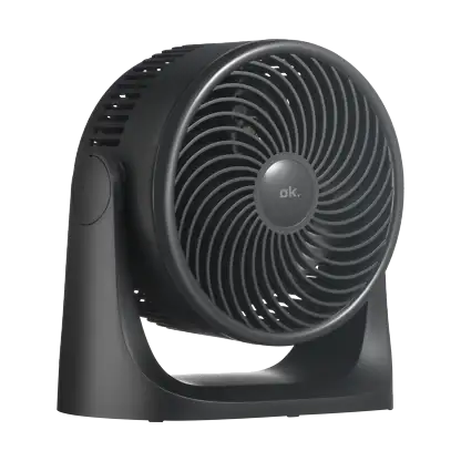 Ventilateur de table - ok. OTF 202826 ES, 28W, 3 vitesses, Mesa/Pared, Inclinación Ajustable, Noir