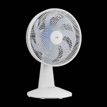 Ventilateur de table - ok. OTF 302826 ES, 40W, 3 vitesses, Inclinación Ajustable, Blanc