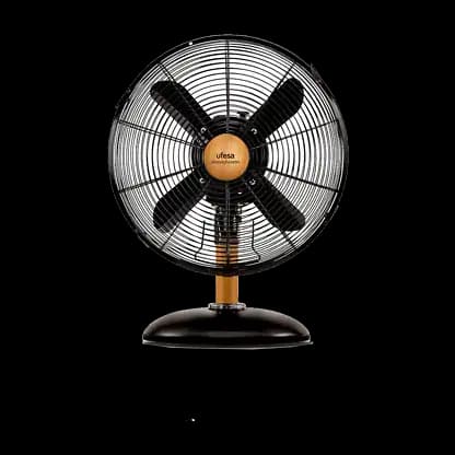 Ventilateur de table - Ufesa Masachusets Mini, 40 W, 3 vitesses, Noir
