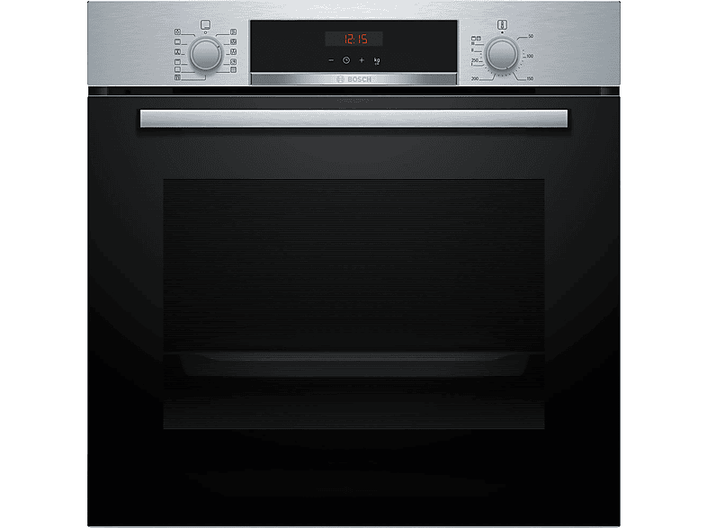 Four - Bosch HBA574ES3, Multifonction, Pirolítico, 71 l, 59.4 cm, HotAir 3D, Asistente de Nettoyage con agua, Inox