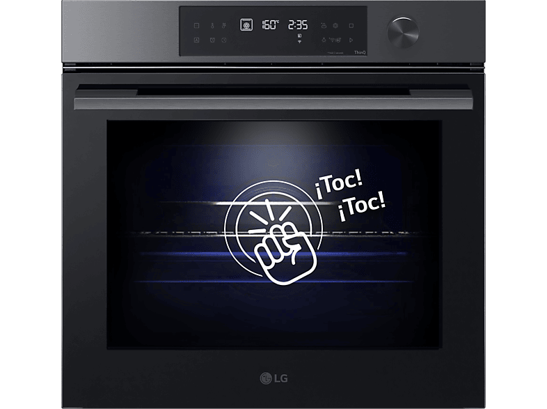 Four - LG WS7D7631WB, Multifonction, Pirolítico, Système de Nettoyage Blue EasyClean™, 76 L, 59.2 cm, ThinQ™, Acier negro mate