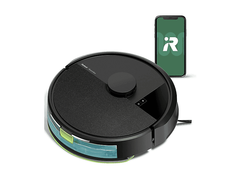 Robot aspirateur - IROBOT 105 Combo, 120 W, Potencia de Aspiration 7 kPa, Réservoir 0, 4 l, Autonomía 120 min, Noir