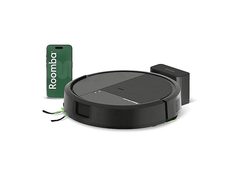 Robot aspirateur - IROBOT Roomba® 115 Combo, Potencia de Aspiration 15 kPa, Autonomía 120 min, Black