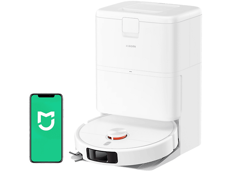 Robot aspirateur - XIAOMI Robot Vacuum H50, 55 W, Potencia de Aspiration 10000 Pa, Réservoir 2, 5 l, Autonomía 150 min, Blanc