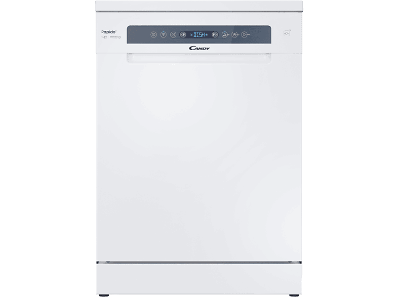 Lave-vaisselle - Candy Rapido' CF 3C7F0W, 13 couverts, 5 programmes, 60 cm, Moteur Inverter, Wi-Fi, Blanc
