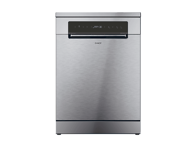 Lave-vaisselle - Candy Rapido' CNF 4A4S3PSX, 14 couverts, 10 programmes, 60 cm, Moteur Inverter, Wi-Fi, Inox