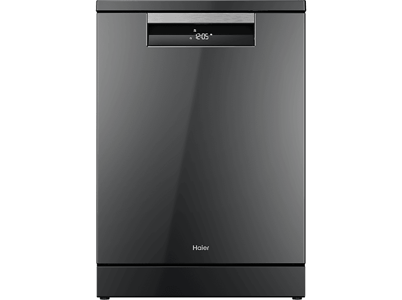 Lave-vaisselle - Haier I-Pro Shine Series 7 XF 4A4M4PA, 14 couverts, 10 programmes, 60 cm, Moteur Inverter, Wi-Fi, Gris