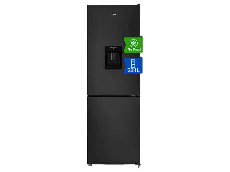 Réfrigérateur combiné - CHIQ FBM228NE4DE, No Frost Total, Réservoir Agua 2L, No Frost, Hauteur 170 cm, Capacité 231 l, Color Inox Oscuro