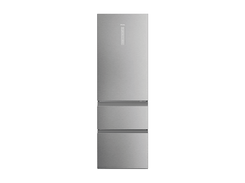 Réfrigérateur combiné - Haier Series 5 HTW5618CNMG, No Frost, 185 cm, 360 l, Clase C, Wi-Fi, My Zone, Inox