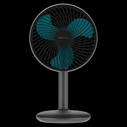 Ventilateur de table - Cecotec EnergySilence 4000 Portable Desk Dark, Batería 4000 mAh, 6", Control táctil, 4 vitesses, Modo brisa, Noir