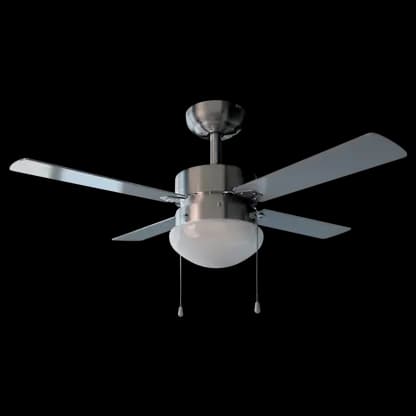Ventilateur de plafond avec éclairage - Cecotec EnergySilence Aero 450, Con luz, Fonction frío y calor, 50W, 106 cm, Inox
