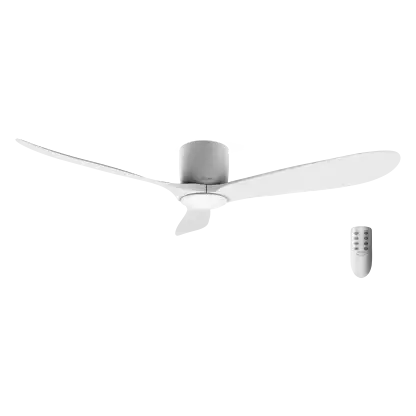 Ventilateur de plafond - Cecotec EnergySilence Aero 5400, Motor DC, 52 pulgadas, Télécommande, 6 vitesses, Blanc