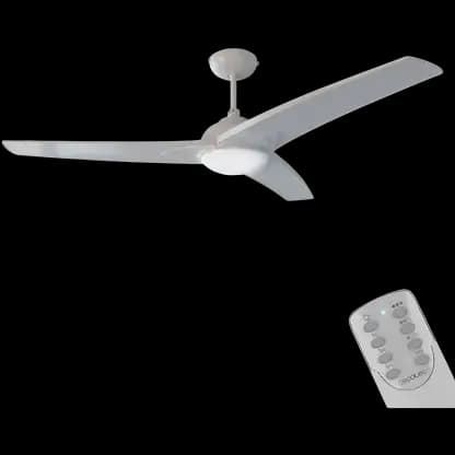 Ventilateur de plafond avec éclairage - Cecotec EnergySilence Aero 560, 60 W, 3 Aspas, 3 vitesses, Cool&Heat System, Gris