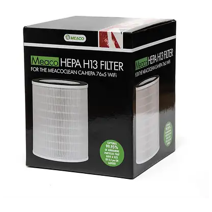 Accessoire de filtration d'air - Filtro H13 HEPA CA-HEPA 76x5 MEACO, Blanc