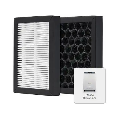 Filtre pour humidificateur - Filtros HEPA y carbón Deluxe 202, Lot 3 MEACO, Noir