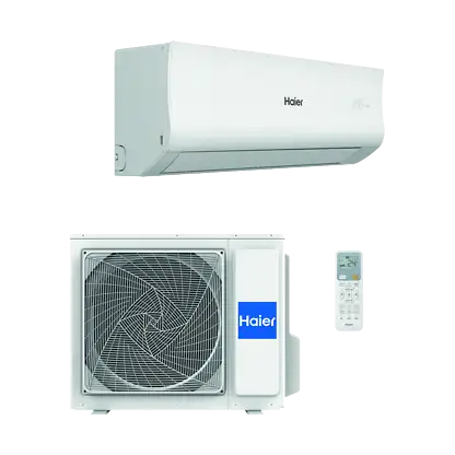 Climatiseur split 1x1 - HAIER A/A 1X1 HAIER TIDE R 4300F Wi-Fi, 15000 fg/h, Fonction Inverter, Blanc