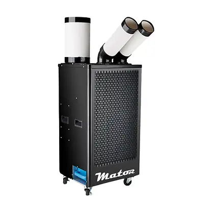 Climatiseur mobile - MATOR SPOT COOLER BGK-3510-3.510 W, 12000 fg/h, 2 vitesses, 120 m³, Noir