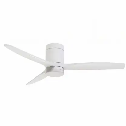 Ventilateur de plafond avec éclairage - SELEOK LONDON_132, 6 vitesses, Blanc